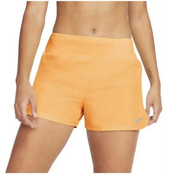 Nike Running Shorts Womens Size 2XL XXL Orange Dri Fit Crew Gym Run Casual Melon - Picture 2 of 13
